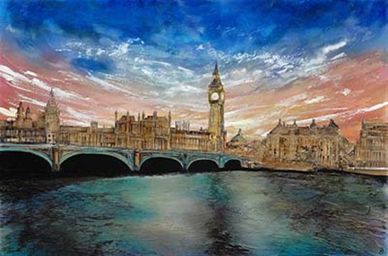 Лондон на картинах Robin Eckardt