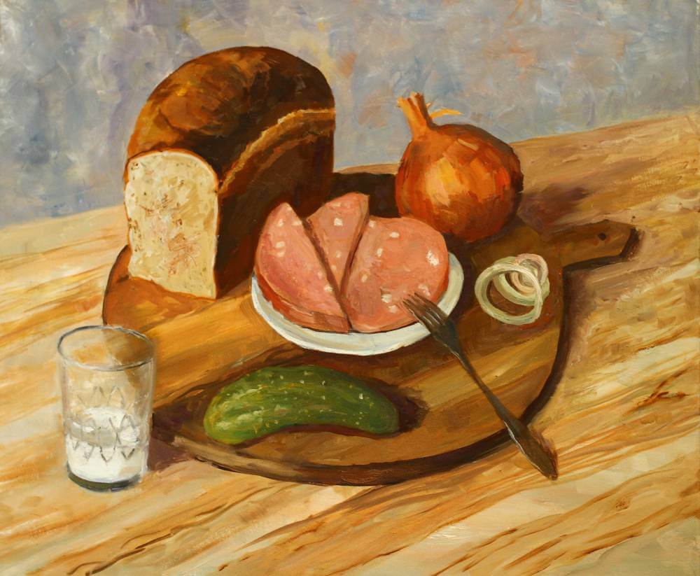 Перед тобой четыре произведения искусства посвященные еде. Натюрморт с едой. Натюрморт с едой живопись. Натюрморты с хлебом известных художников. Хлеб в живописи.
